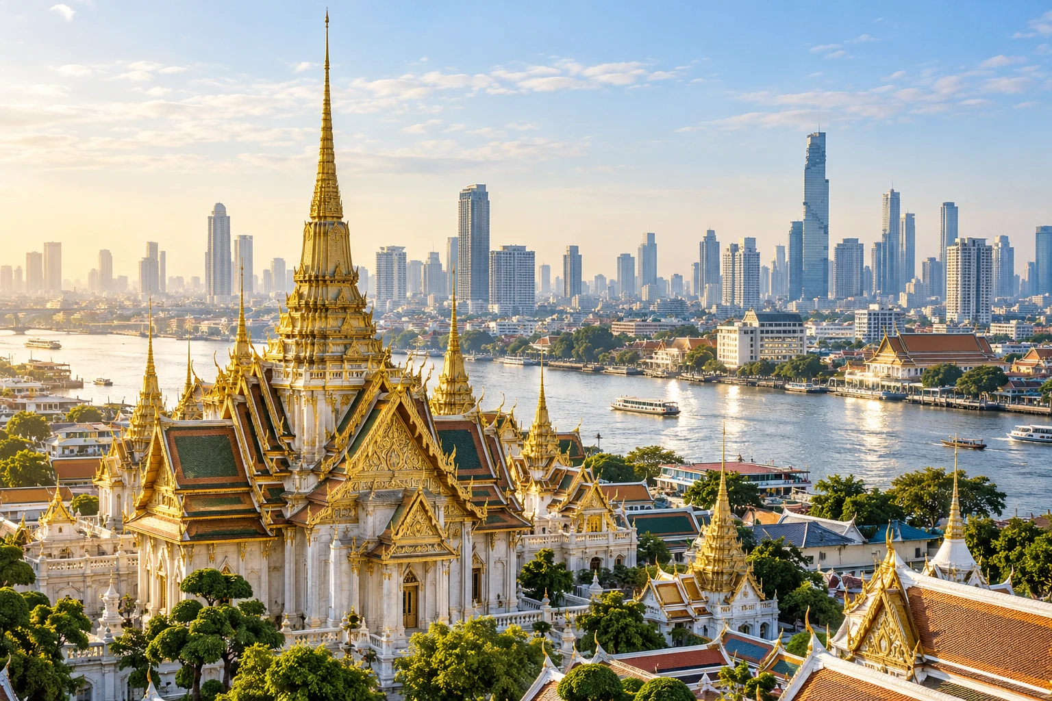 Illustrative city living in Thailand
